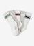 Pack of 5 sports socks for boys ecru 