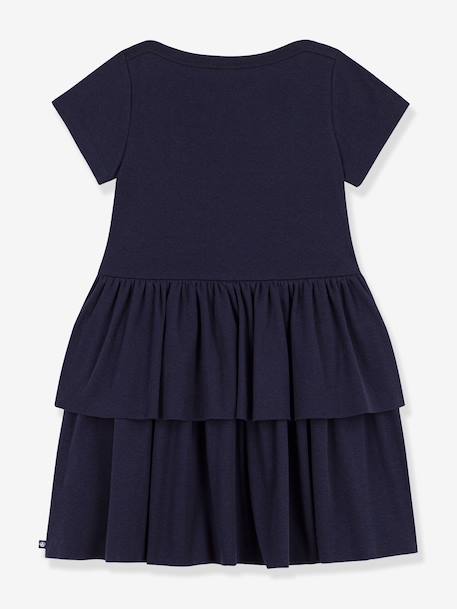 Short-sleeved dress by PETIT BATEAU navy blue 
