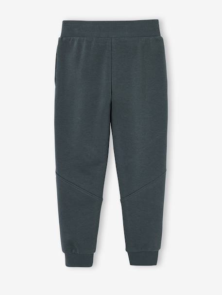 Athletic Joggers in Fleece for Boys anthracite+chocolate+lichen 