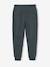 Athletic Joggers in Fleece for Boys anthracite+chocolate+lichen 