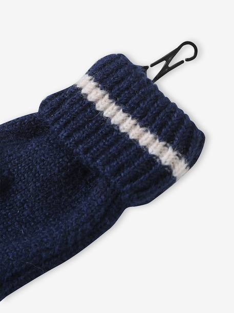boys hat, snood and gloves set navy blue 