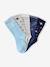 Pack of 5 socks for boys blue 