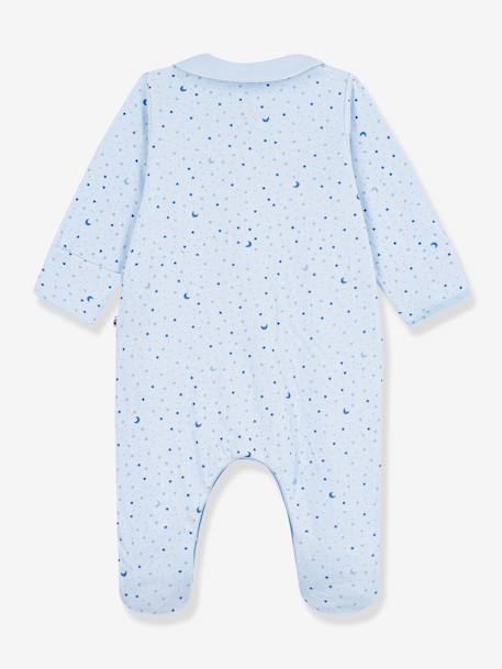 Baby pyjamas with star print by PETIT BATEAU light blue 