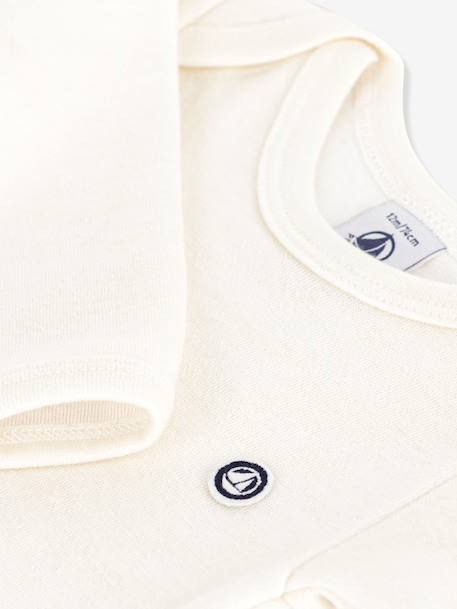 Long-leg bodysuit by PETIT BATEAU ecru 