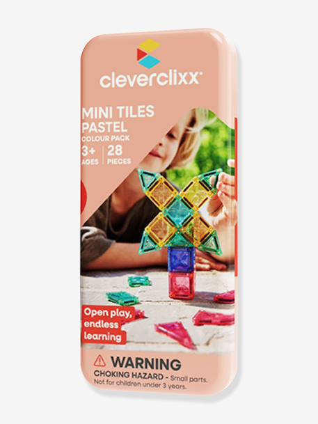 Mini tiles pack 28 pieces multicoloured 