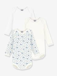 -Pack of 3 long-sleeved bodysuits by PETIT BATEAU 