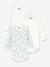 Pack of 3 long-sleeved bodysuits by PETIT BATEAU blue 