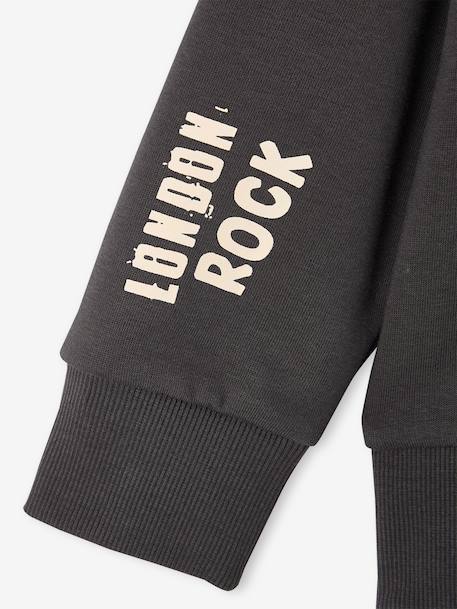 Hooded sweatshirt for boys anthracite 