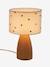 Bedside Lamp with Embroidered Dots BEIGE LIGHT SOLID WITH DESIGN 
