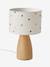 Bedside Lamp with Embroidered Dots BEIGE LIGHT SOLID WITH DESIGN 
