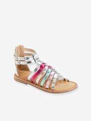 Shoes-Girls Footwear-Spartan Style Leather Sandals for Girls