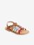 Multi-Strap Leather Sandals for Girls, Designed for Autonomy 6510+caramel+multicoloured 
