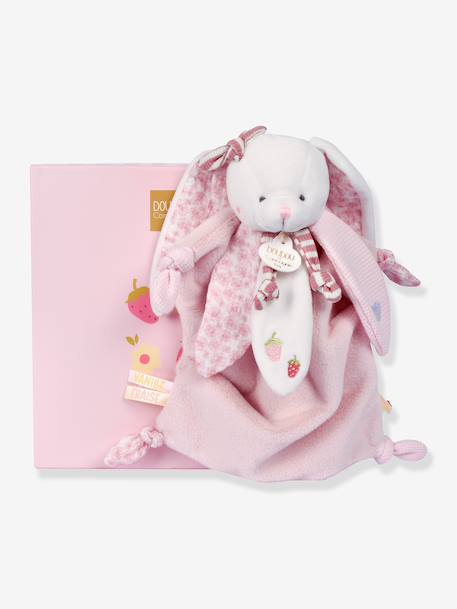 Rabbit comforter 25 cm rose 