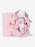 Rabbit comforter 25 cm rose 