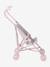 Large Lightweight Pushchair for Baby Dolls black+ecru+rose 