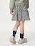 Dual Fabric Dress for Girls anthracite+ecru+mauve+sage green 