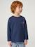Long-sleeved T-shirt for boys fir green+ocean blue+ochre 