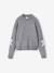 Long-sleeved knit jumper for girls grey 