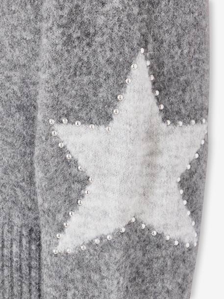 Long-sleeved knit jumper for girls grey 