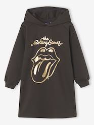 -Hooded sweatshirt dress Rolling Stones for girls