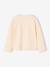 Long-sleeved T-shirt for girls ecru+vanilla 