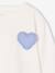 Long-sleeved T-shirt for girls ecru+vanilla 