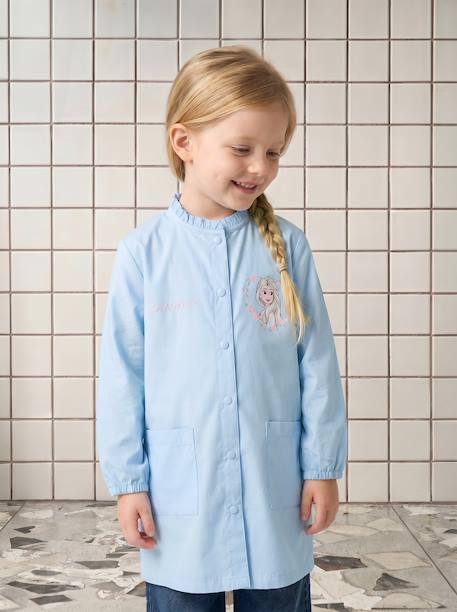 customisable Frozen apron for girls sky blue 