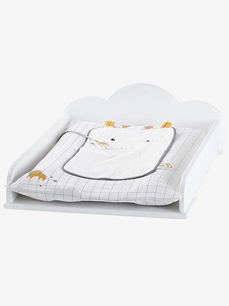 Cloud-shaped changing table top white 