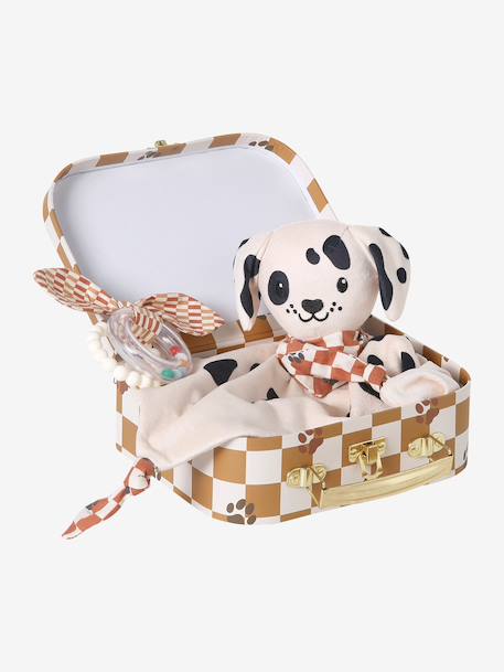 Big Fam comforter and rattle gift set white 
