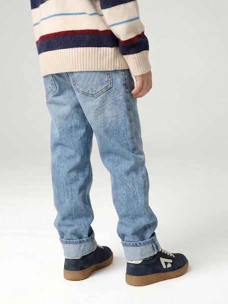 Straight Leg Jeans with Turn-Ups for Boys brut denim+stone 