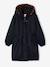 Lined parka for girls black 