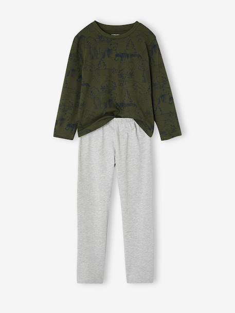 Pack of 2 pyjamas for boys fir green 
