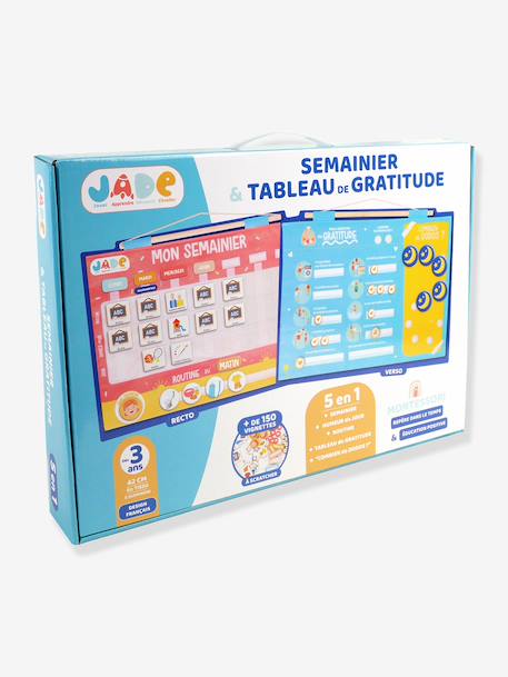 Weekly planner calendar by J.A.D.E Montessori multicoloured 