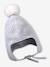 Baby hat, snood and mittens set marl grey 