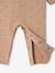 Knitted playsuit for baby girls marl beige 