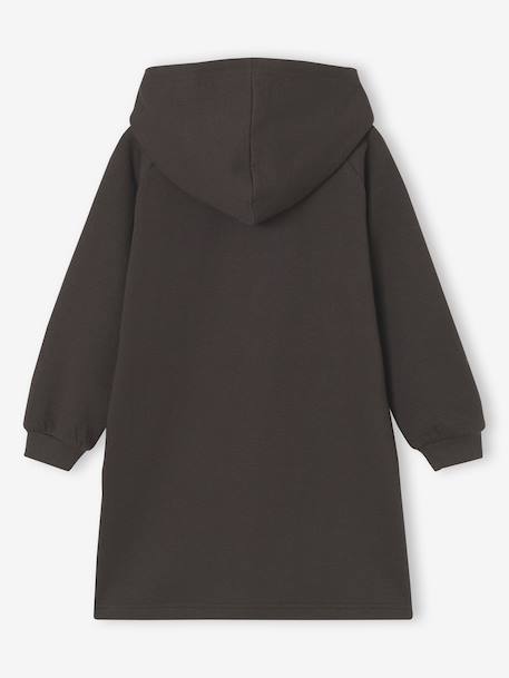 Hooded sweatshirt dress Rolling Stones for girls anthracite 