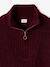 Sleeveless Trucker Jumper for Girls, JONEN bordeaux red+marl grey 