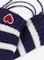 Striped mittens by PETIT BATEAU navy blue 