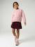 Pleated skort for girls beige+bordeaux red+English green 