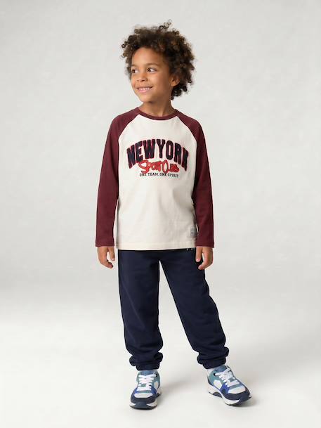 Jogging bottoms for boys beige+fir green+navy blue 