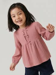 -Long-sleeved blouse for girls