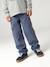 Cargo trousers for boys denim blue+olive 