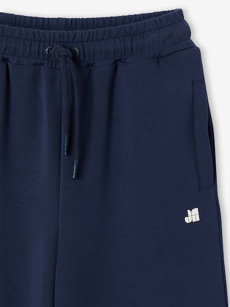 Wide-leg sports trousers for girls anthracite 
