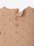 Knitted playsuit for baby girls marl beige 