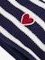 Striped baby snood by PETIT BATEAU navy blue 