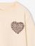 Long-sleeved T-shirt for girls ecru+vanilla 