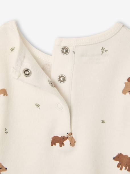 Dungaree set and bodysuit for newborn khaki 