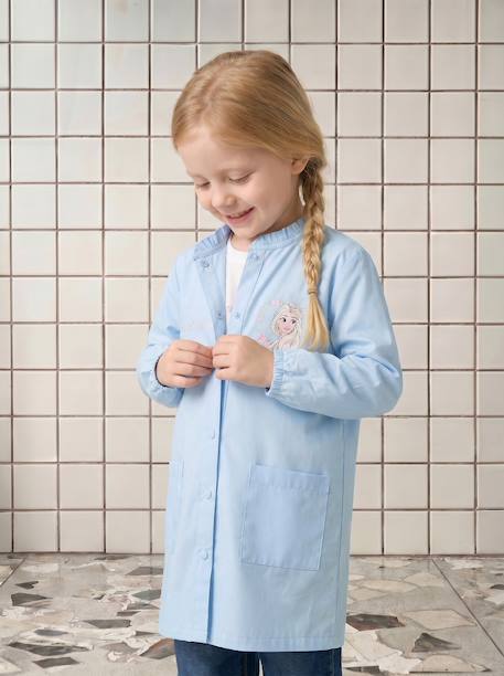 customisable Frozen apron for girls sky blue 
