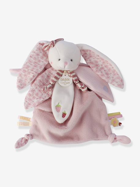 Rabbit comforter 25 cm rose 