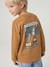 Long-sleeved T-shirt for boys fir green+ocean blue+ochre 